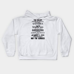 GENIUSMACK Personality (words only) Kids Hoodie